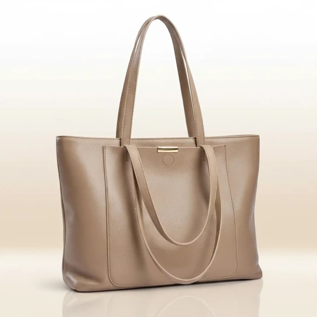 Zency Soft Cowhide Leather Shoulder Tote – product image 6