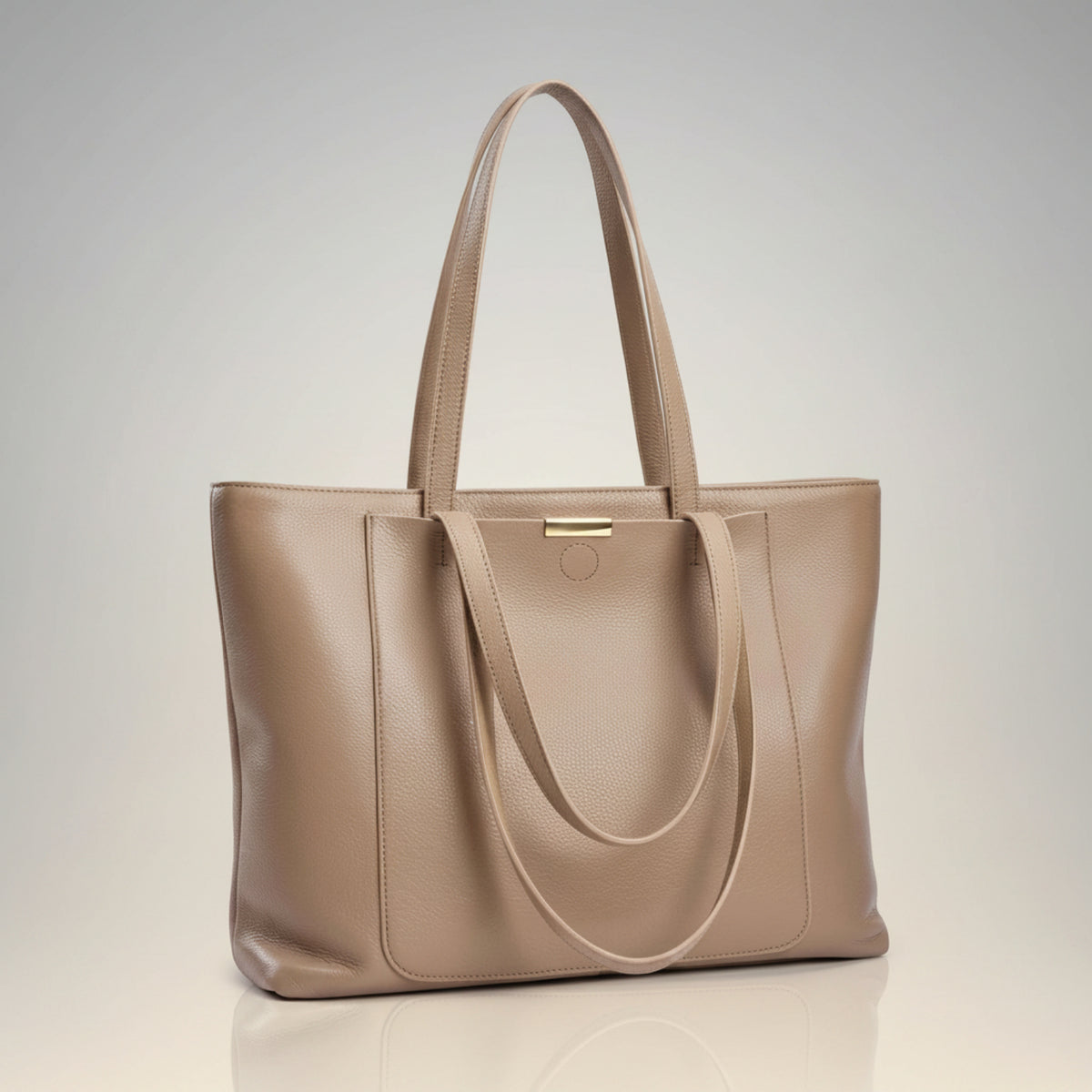 Zency Soft Cowhide Leather Shoulder Tote Smash Price Shop Work Tote