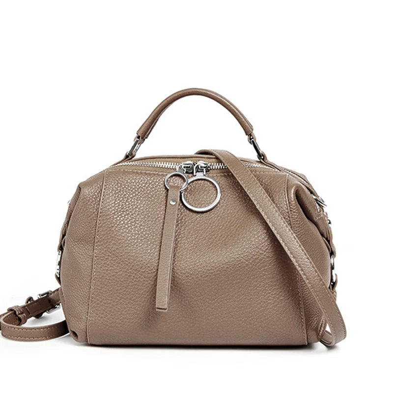 Zency Women's Designers Handbag Genuine Leather Cowhide Crossody Ladies Shoulder Top Handle Satchel 2026 Pillow Bags Shopper Smash Price Shop