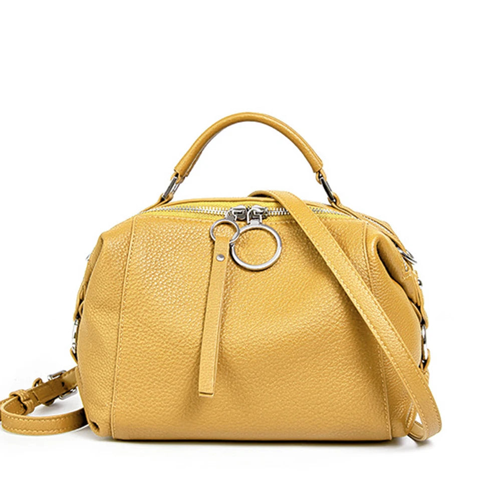 Zency Women's Designers Handbag Genuine Leather Cowhide Crossody Ladies Shoulder Top Handle Satchel 2026 Pillow Bags Shopper Smash Price Shop