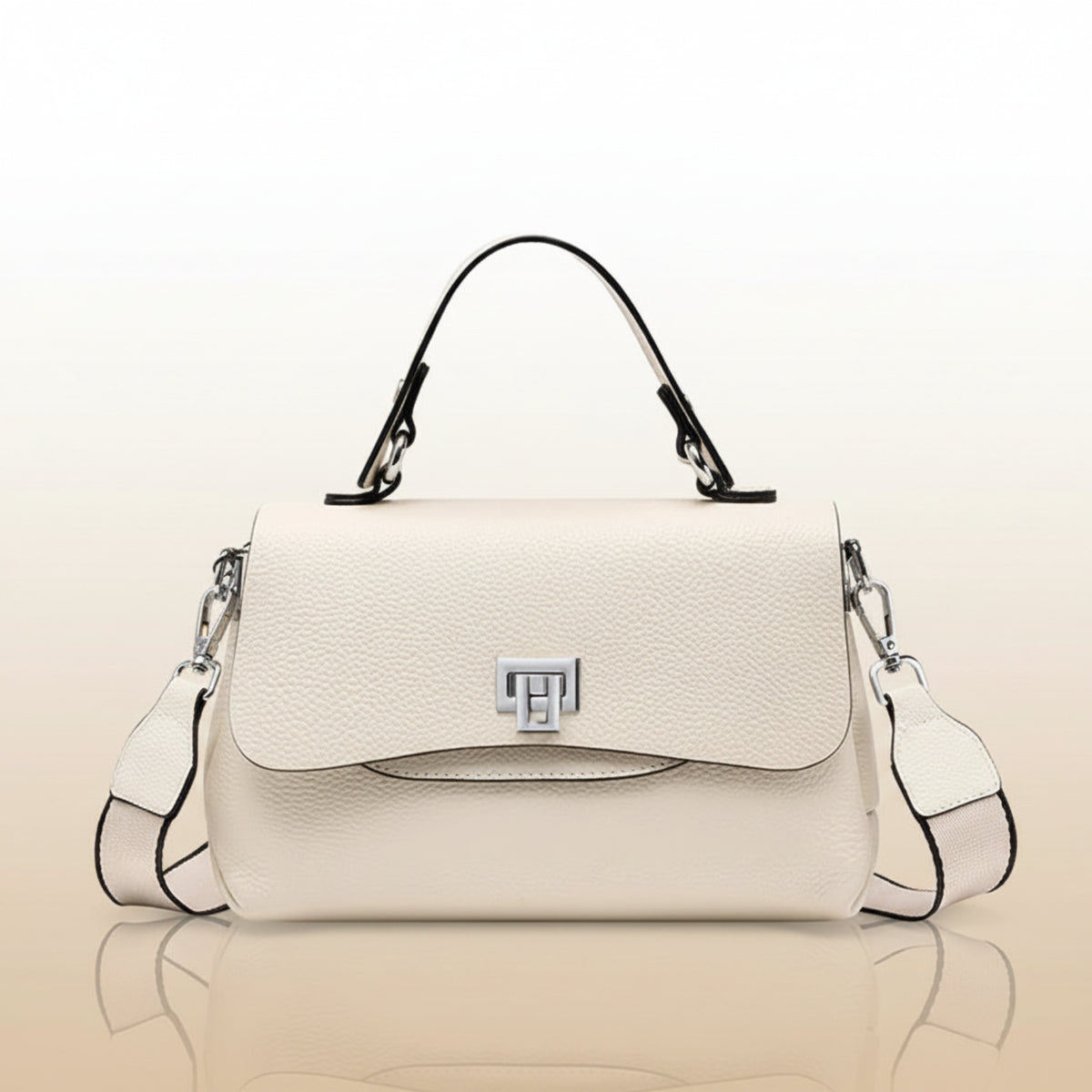Zency Women's Genuine Leather Top-Handle Bag Simple Fashion Envelope Luxury Brand Shoulder Handbag Small Crossbody for Female Smash Price Shop
