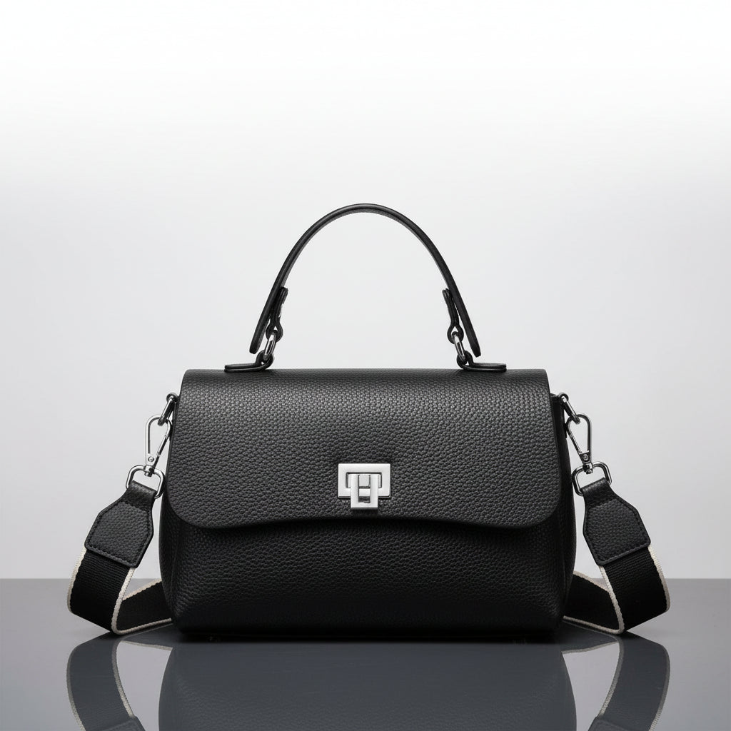 Zency Women's Genuine Leather Top-Handle Bag Simple Fashion Envelope Luxury Brand Shoulder Handbag Small Crossbody for Female Smash Price Shop