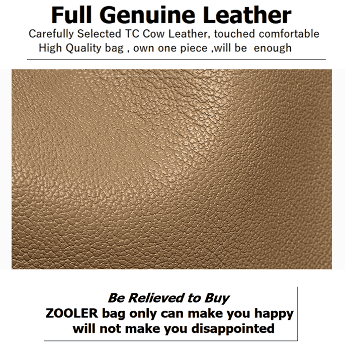 Zooler Genuine Leather Shoulder Tote Bag – product image 10