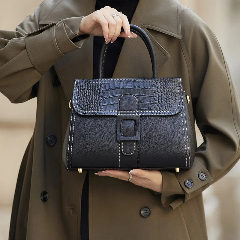 ZOOLER Hot 100% Genuine Leather Women's Handbags Cover Lock Shoulder Messenger Bags Super Soft Skin Ladies Purses Winter#YC356 Smash Price Shop