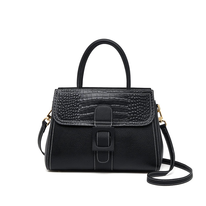 ZOOLER Hot 100% Genuine Leather Women's Handbags Cover Lock Shoulder Messenger Bags Super Soft Skin Ladies Purses Winter#YC356 Smash Price Shop